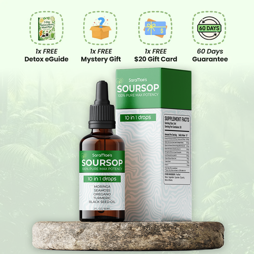 100% Organic 10-in-1 Soursop Extract Drops