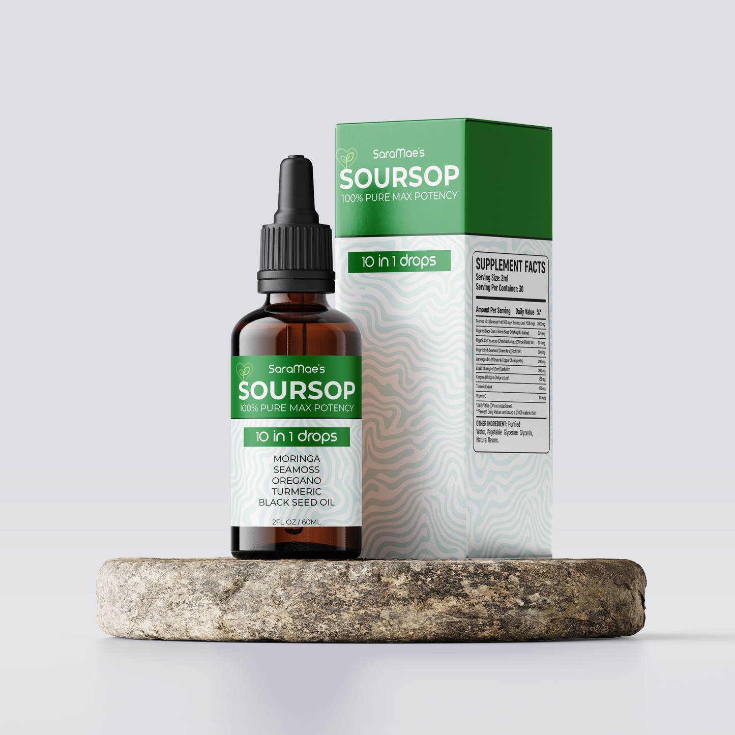 100% Organic 10-in-1 Soursop Extract Drops